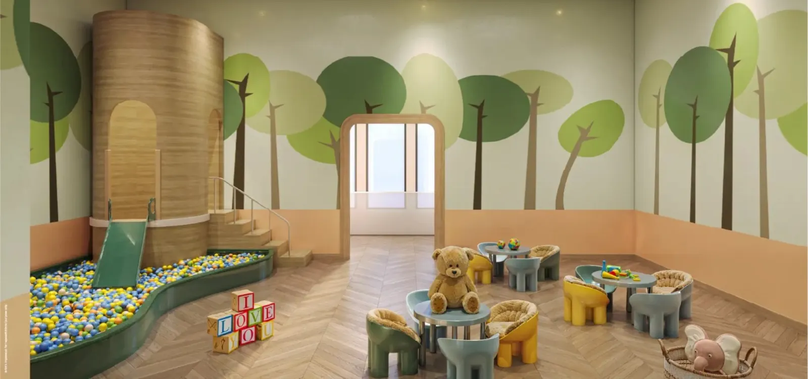 Crèche and indoor kids' play area